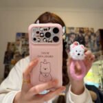 puppy headband phone case & bracelet] babe pink