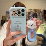 puppy headband phone case & bracelet] Powder Blue